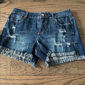 denim shorts